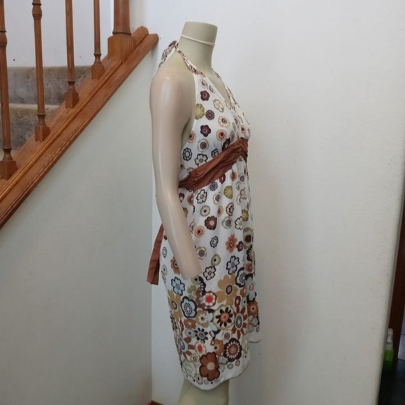 Vanity Size M Floral Halter Top Dress - Picture 3 of 7